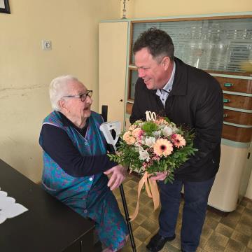 Jožica Čeh in podžupan Občine Dravograd, Robert Plimon